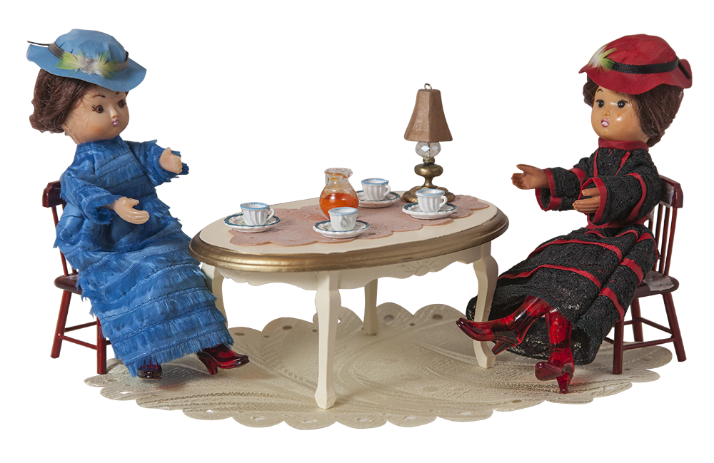 Композиция «Чаепитие»: Кукла «Лия» и Кукла «Маргарита»